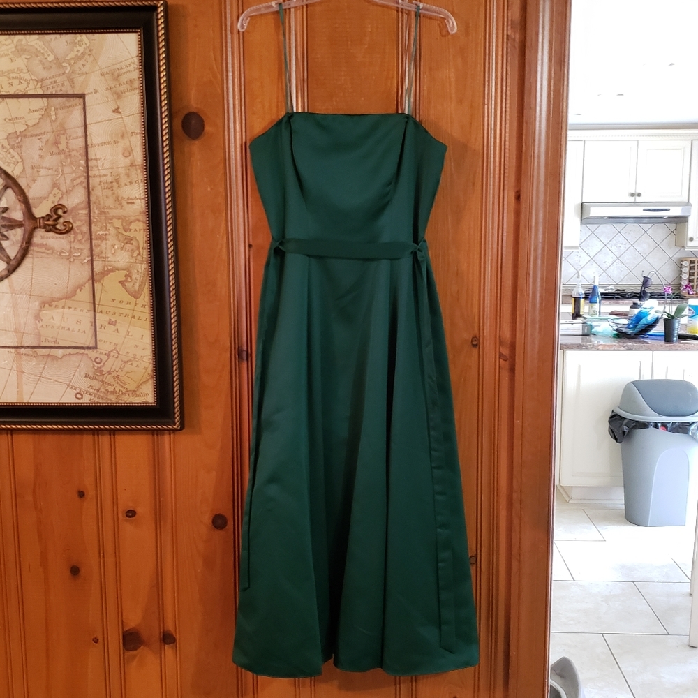 Emerald green gown